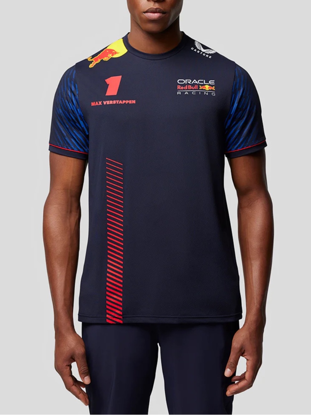 Castore Oracle Red Bull Racing Men's Navy Short Sleeve Team Tee NWT Large